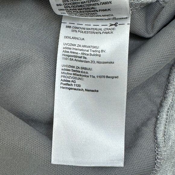 Adidas Originals TNT Trefoil Tape Pullover Hoodie Logo Stripe Gray Mens Size XS - Picture 7 of 12